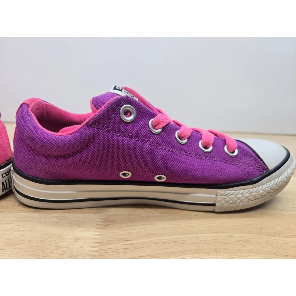 Converse All Star Low Top Sneakers‎ Size Juniors 3 Purple/Pink